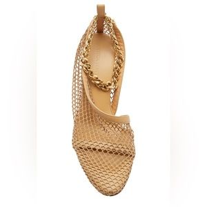 Bottega Veneta Size 39
Embellished Mesh and Leather Pumps